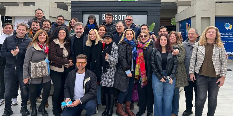 EN GRUPO. Ritondo elogió a Cáceres durante su paso por Pilar- &nbsp;