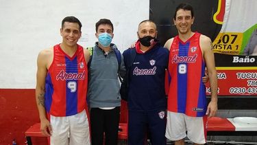 ARENEROS: Juan Cruz Gallardo, Álvaro Mendoza, Marcelo Asturiano y Alejandro Irigoyen..