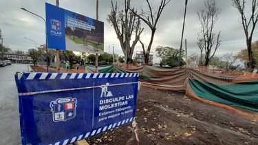 Las obras ya se encuentran en marcha en la plaza de la estación.