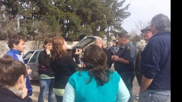 Los reclamos en Verasur, una constante (foto Claudia Zakhem)..