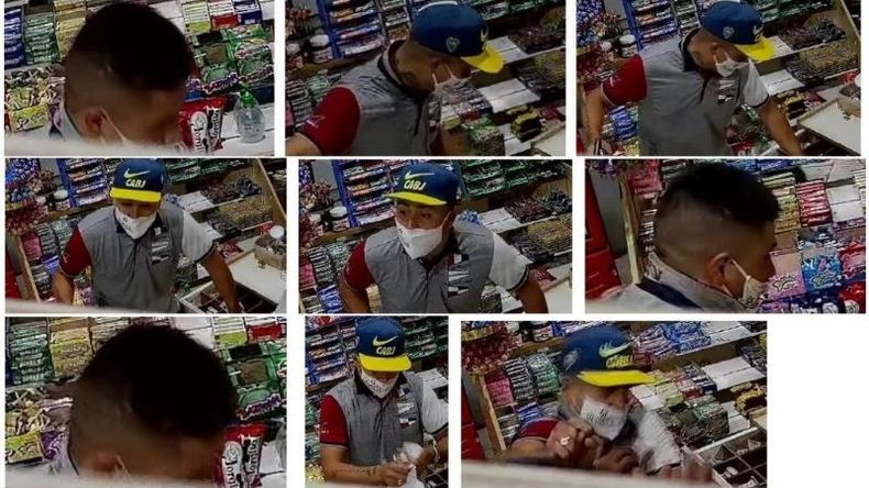 Las cámaaras del local fueron claves para poder detener al autor del hecho..
