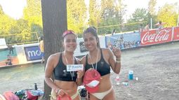 DUPLA. Acosta y Paniagua, las ganadoras de la Copa de Oro femenina. .