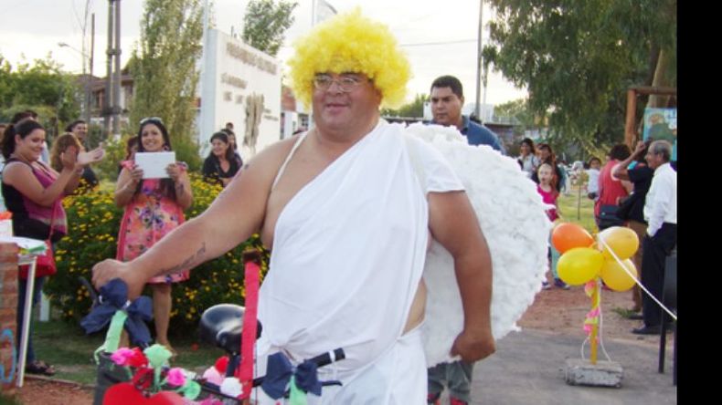 El Cupido derquino, el personaje del festejo..