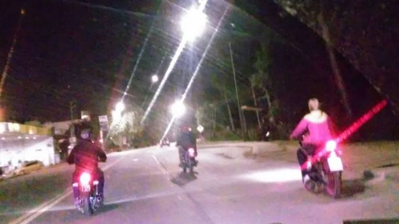 UN PELIGRO. Imagen registrada por una vecina el fin de semana pasado..