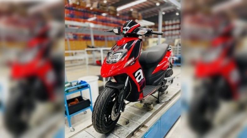 La primera moto Aprilia fabricada en Pilar fue presentada en los últimos días. .