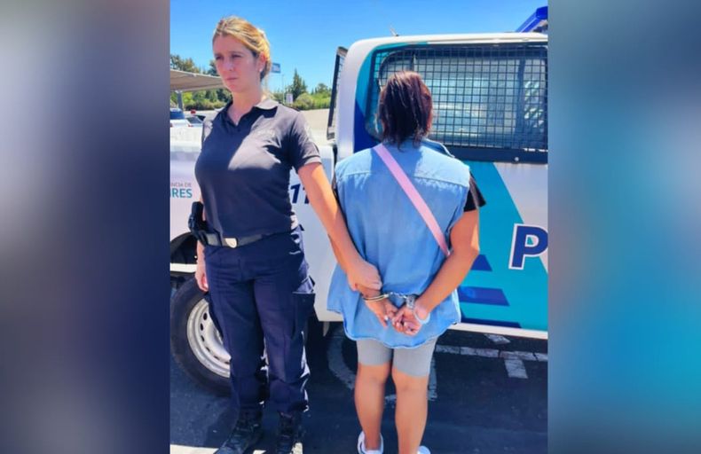 DETENIDA. Tiene 40 años y vive en General Rodríguez.