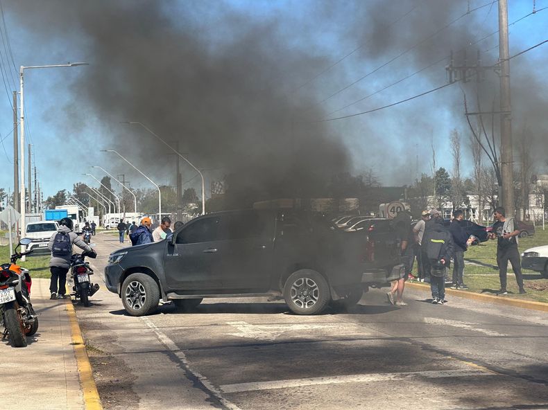 Los trabajadores mantuvieron los bloqueos durante más de 3 horas.&nbsp;