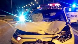 El peatón fue atropellado por una camioneta Toyota. El peatón fue atropellado por una camioneta Toyota.