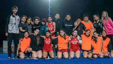 Atlético Pilar ya jugó su primer amistoso de hockey.