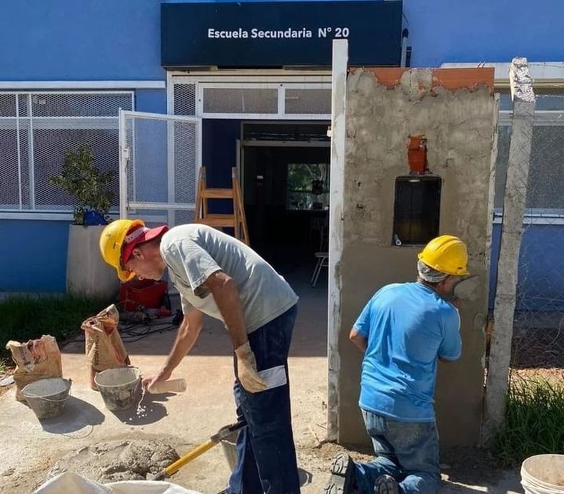 A PUNTO. En Pilar se trabaja para el inicio de clases, pero preocupan los fondos. &nbsp;
