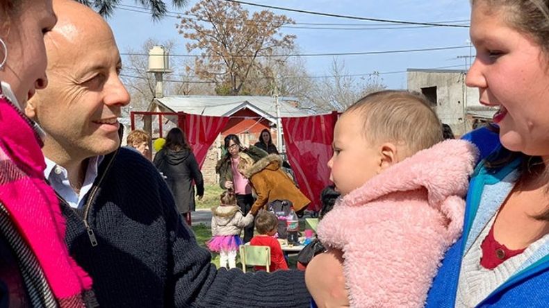 VISITA. Ducoté, en un CDI de Luis Lagomarsino..
