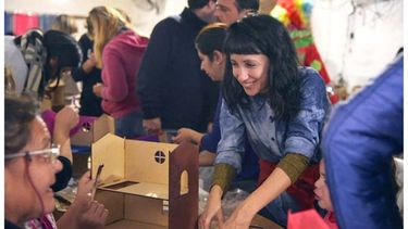 CALLE. Lourdes Filgueira basa su militancia en el trabajo territorial..