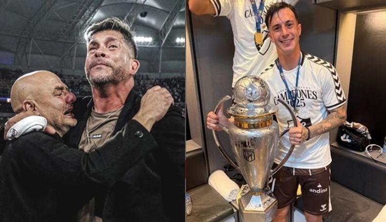 El abrazo de la emoción entre Favio Orsi y Serigo GHómez. Augusto Lotti y la Copa del Apertura 2025.