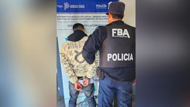 El ladrón, tras ser detenido por la policía.&nbsp;