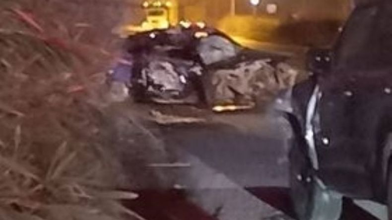 IMPACTO. Así quedó el Gol donde viajaban las víctimas. .