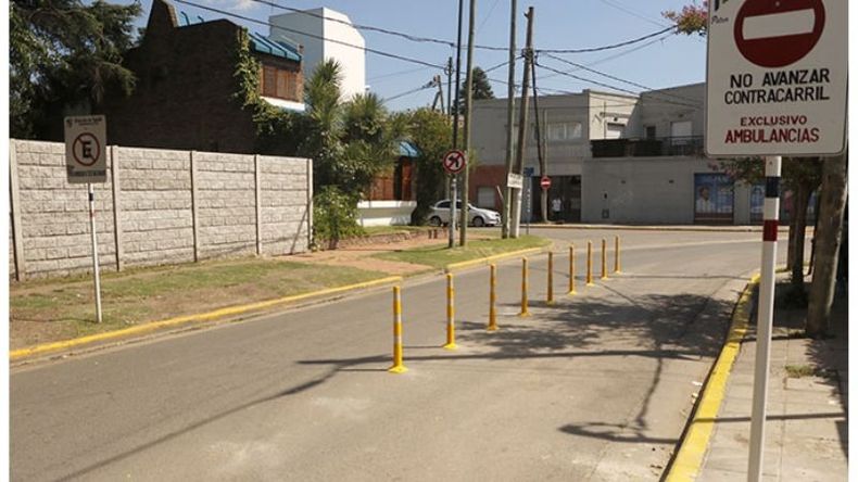 CAMBIO. El contracarril está señalizado para evitar conflictos..