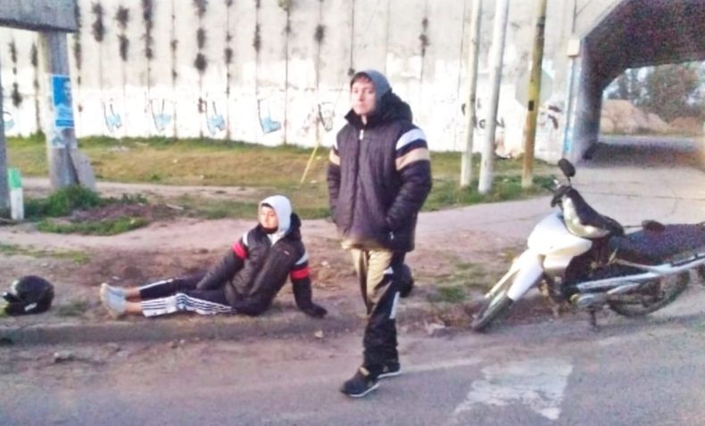 Dos hermanos resultaron heridos en el choque de motos ocurrido en Fátima.&nbsp;