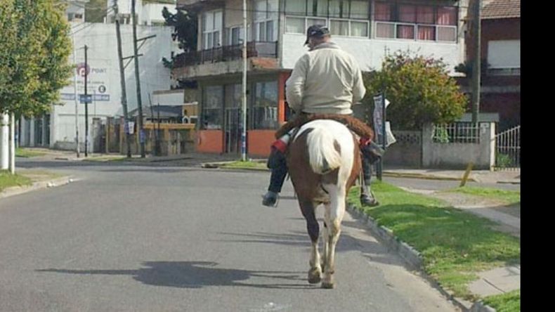 Todo vale si de cumplir con el deber cívico se trata. Como símbolo del Pilar que es ciudad pero también pueblo, se encontró a este hombre yendo a votar a caballo en pleno centro. La foto fue aportada a Twitter por la lectora Gabi Milanowski..