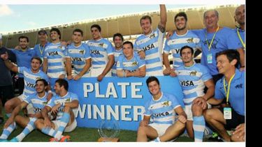 CAMPEONES. Los Pumas Seven ganaron la Copa de Plata en Australia..