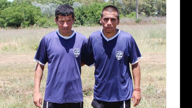 MISMA CAUSA. Báez y Llanos llegaron a Malvinas con ganas de ser protagonistas..