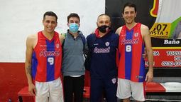 ARENEROS: Juan Cruz Gallardo, Álvaro Mendoza, Marcelo Asturiano y Alejandro Irigoyen..