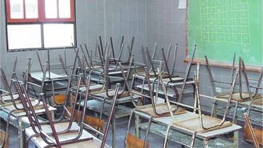 SIN CLASES. Las aulas volverán a quedar vacías la semana que viene..