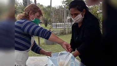 OLLA. 100 personas asisten al comedor tres veces por semana..