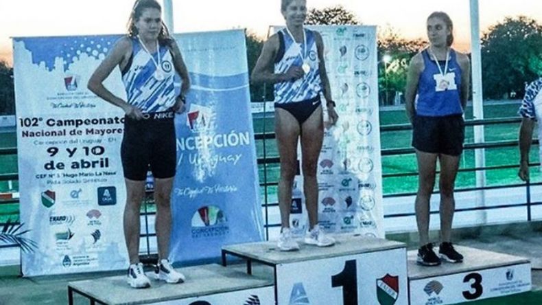 Daiana con la medalla de oro..