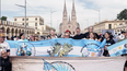 Excombatientes de todo el país organizaron ayer la 1ra. Peregrinación Nacional de Veteranos de Guerra de Malvinas a la Basílica de Luján.