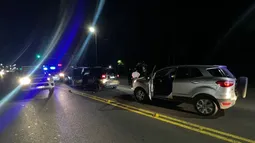 EN PLENA RUTA. La detención se produjo en Del Viso. EN PLENA RUTA. La detención se produjo en Del Viso.