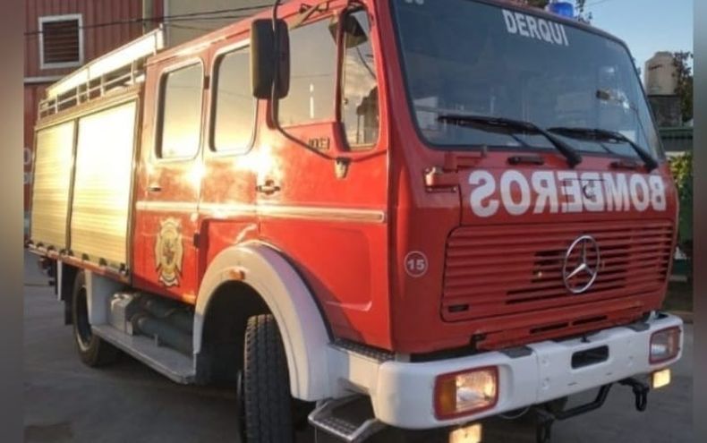 TRAGEDIA EN MANZONE. Intervinieron los bomberos de Derqui.
