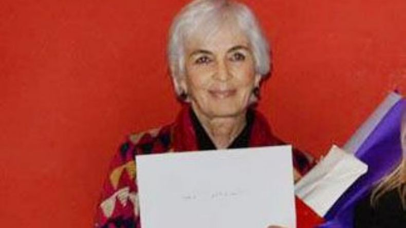 Magdalena Cané, una de las artistas expositoras..