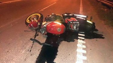 Motociclista herido en accidente