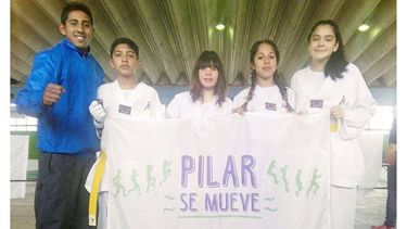 CLASIFICADOS. El póker de alumnos del Taekwondo pilarense, que irá a La Feliz..