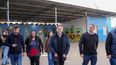 El intendente Federico Achával junto al secretario de Gobierno Santiago Laurent recorrieron las obras en la escuela Nro. 12 y el Jardín Nro. 906 de Zelaya.&nbsp;