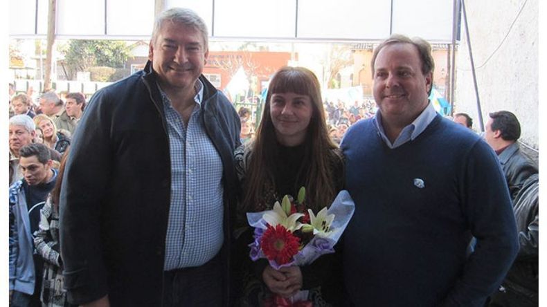 DUEÑO DE LA LAPICERA. D’Onofrio, ayer, en San Miguel. No habla de candidatos..