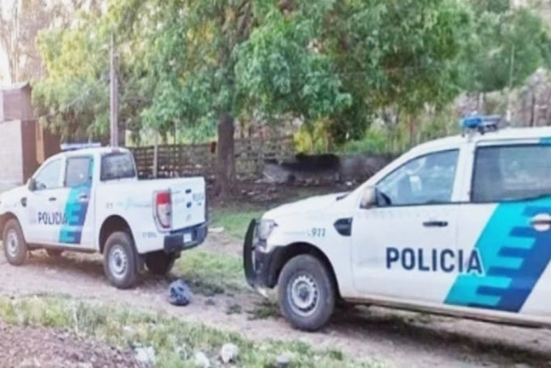 La policía en el lugar del hecho.