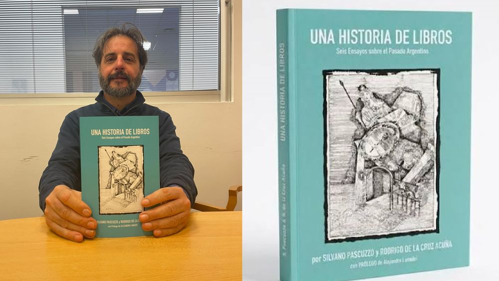 El pilarense Silvano Pascuzzo con su nuevo libro.