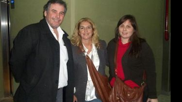 Alineados: Trindade y Barrio junto a la diputada Claudia Rucci..
