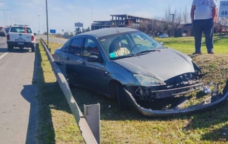 IMPACTO. Así quedó el Ford Focus después del accidente.