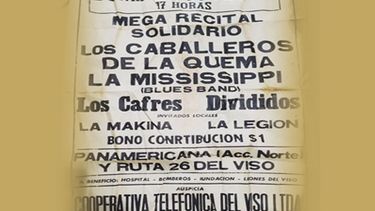 Qué hermosas épocas. Solidaridad y rock en mis pagos. Pablo Sabbath / @Pabloklos.