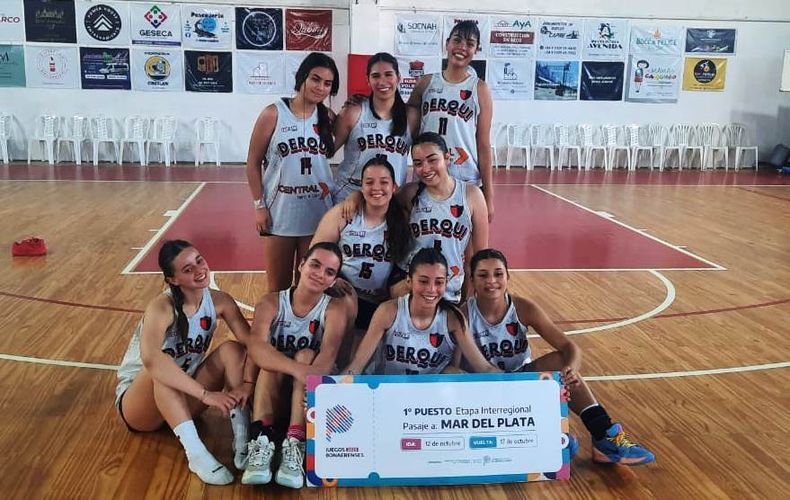 Presidente Derqui clasificó en básquet femenino Sub 15.