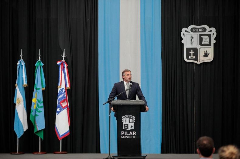 DISCURSO. La apertura del período de sesiones ordinarias se realizó en el Club Municipal del Viso.