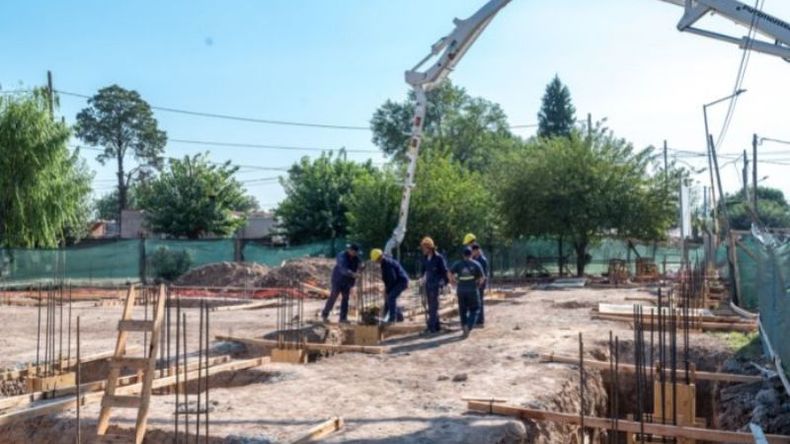 EN OBRA. Los trabajos son parte del presupuesto provincial para este año. .