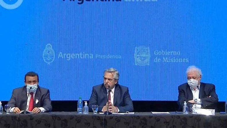 TODO IGUAL. Alberto centró los anuncios en las provincias más afectadas..
