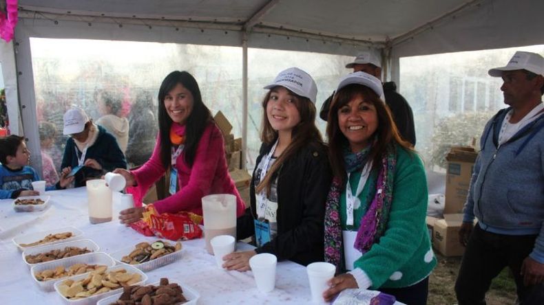 La merienda fue multitudinaria..