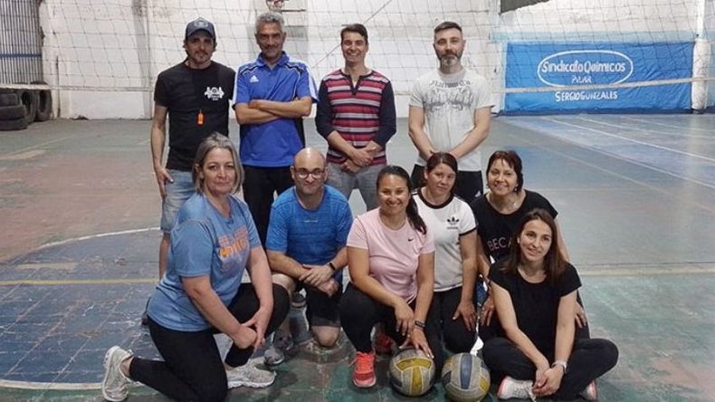 ESTRENO. Los pioneros comenzando los entrenamientos..
