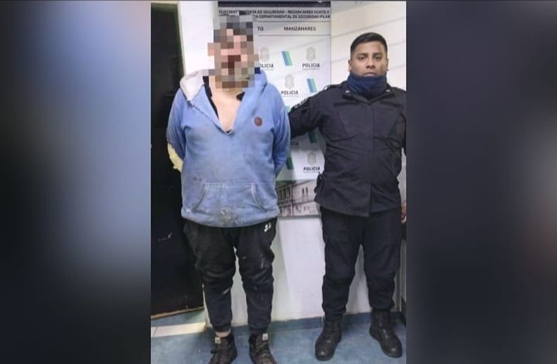 El detenido tiene 45 años y es de San Miguel. Manejaba una camioneta Toyota.