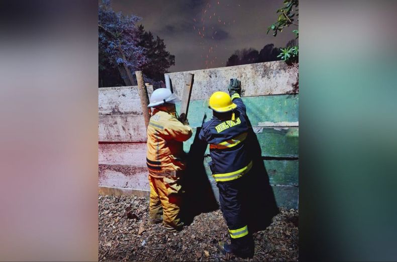 Trabajaron en el lugar Bomberos Voluntarios de Del Viso.&nbsp;