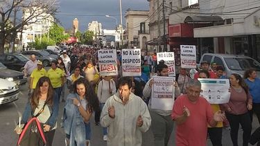 MOVILIZADOS. Los pilarenses también se hicieron escuchar contra los tarifazos..